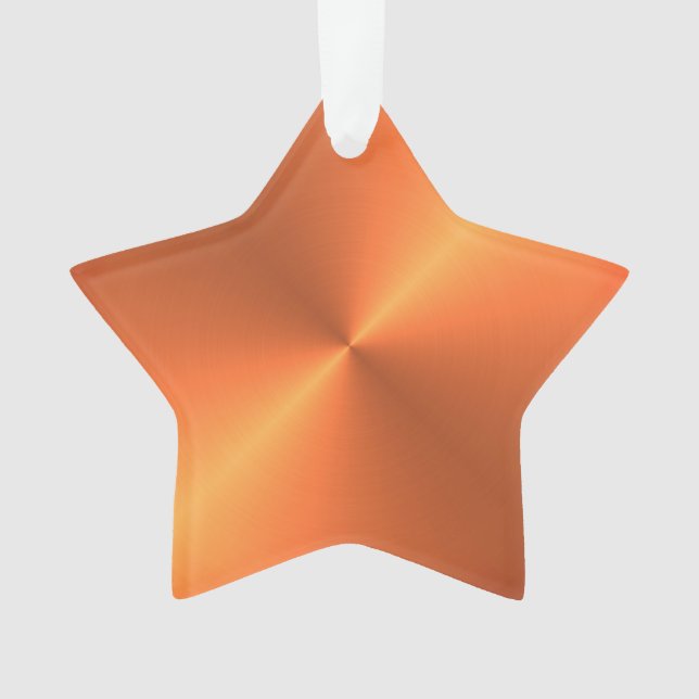 Ornamento Laranja Rust Shine (Frente)