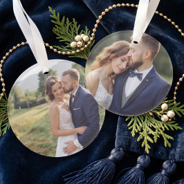 Ornamento Lembrança de Casamento Personalizada Simples com D