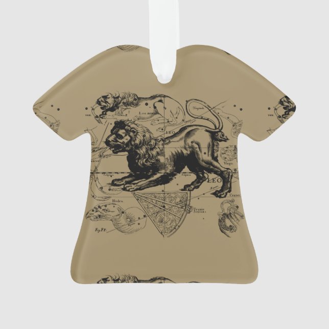 Ornamento Leo Constelle Hevelius 1690 julho23 - 22 de agosto (Verso)