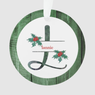 Ornamento *~* - Letra L FÓTULOS Russos De Natal AP44 Orn