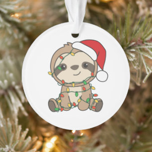 Ornamento Leve Natal Animais de Inverno Leves
