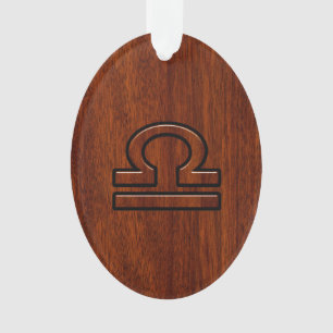 Ornamento Libra Zodiac - Sinal de Decoração de Estilo de M