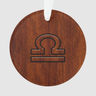 Ornamento Libra Zodiac - Sinal de Decoração de Estilo de M