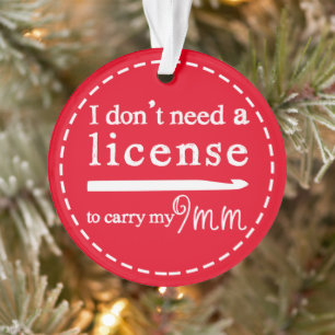 Ornamento Licença de Gancho Crochet {Dark} Artesanatos