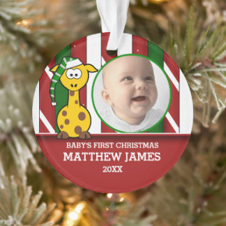 Ornamento "Lil Giraffe Baby's 1rua Natal