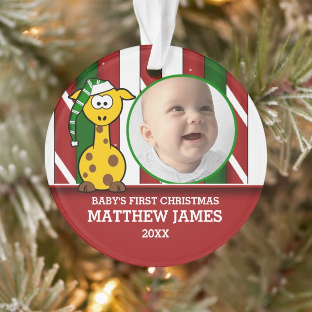Ornamento "Lil Giraffe Baby's 1rua Natal (Árvore)