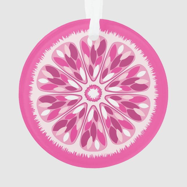 Ornamento Limão Rosa Citrus Slices (Verso)