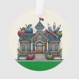 Ornamento Linda Escola - Professora - Veja De Volta