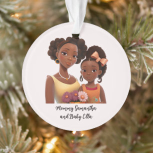 Ornamento Linda mãe negra e filha (22)