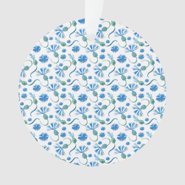 Ornamento Linda Watercolor Blue (Frente)