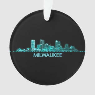 Ornamento Linha do Skyline Milwaukee