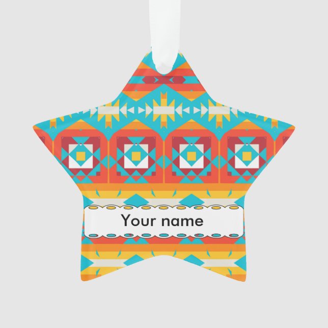 Ornamento Linhas de formas tribais (Frente)