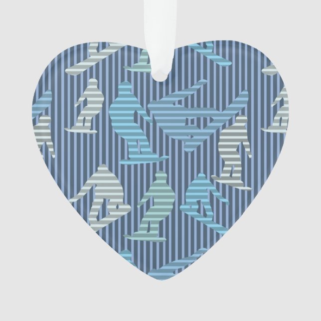 Ornamento Linhas do Snowboarder (Frente)