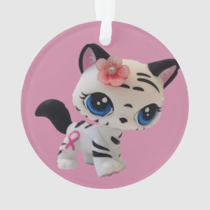 Ornamento listrado do gatinho do tigre