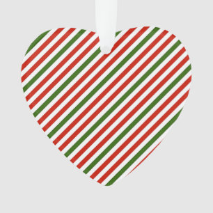 Ornamento listras de cores de Natal