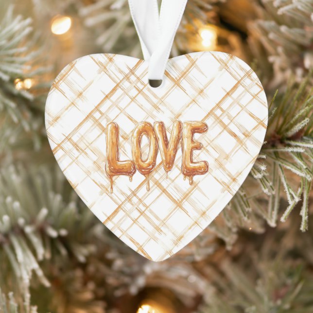 Ornamento Listras de Creme de Caramelo Amor (Árvore)