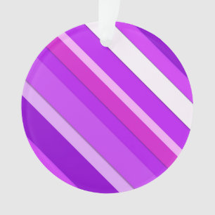 Ornamento Listras doces em camadas - roxo e orquídea