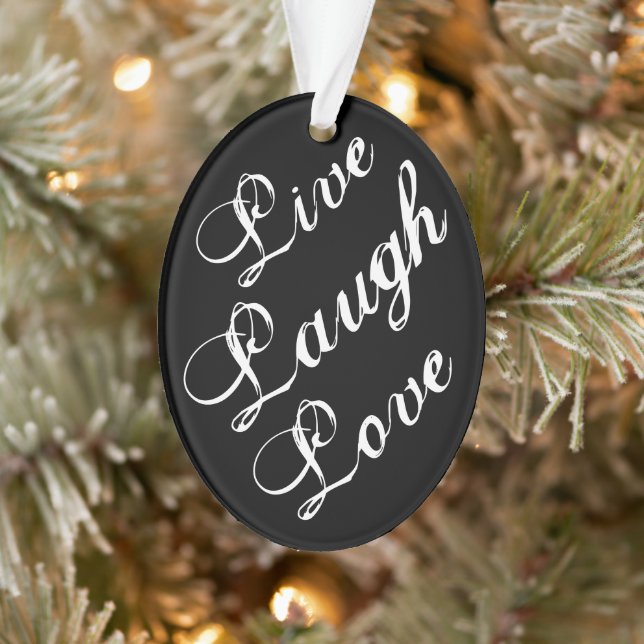 Ornamento Live Laugh Love Ornament 2020 (Árvore)