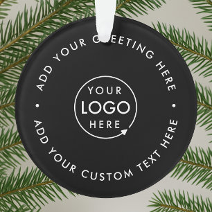 Ornamento Logotipo comercial Natal preto moderno minimalis