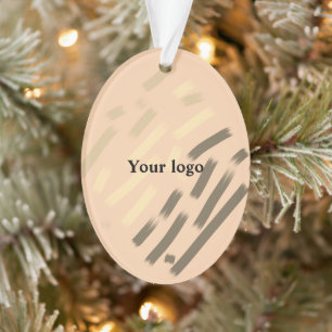 Ornamento Logotipo personalizado simples e elegante aqui da