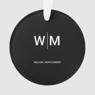 Ornamento Logotipo Preto da Marca Empresa Comercial Corpor