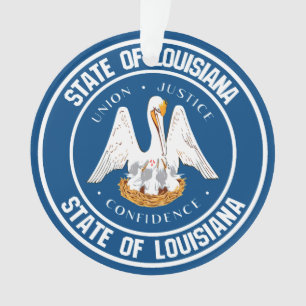 Ornamento Louisiana Round Emblem