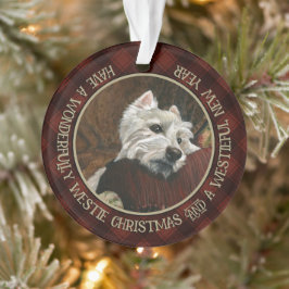 Ornamento Lounging Westie em Sofa