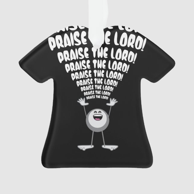 Ornamento Louvado Senhor Emoji (Frente)