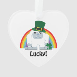 Ornamento Lucky Yeti Leprechaun