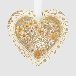 Ornamento Luxury, , Beigi Gold ,Love Heart , Valentine's Day