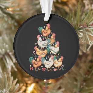 Ornamento Luzes de árvore de Natal de frango temporada de Na