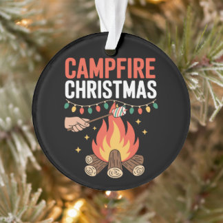 Ornamento Luzes de Fogo para Tostar Marshmallow no Natal em