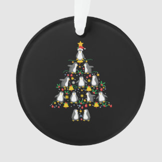 Ornamento Luzes de Natal de Pinguim Árvore de Natal