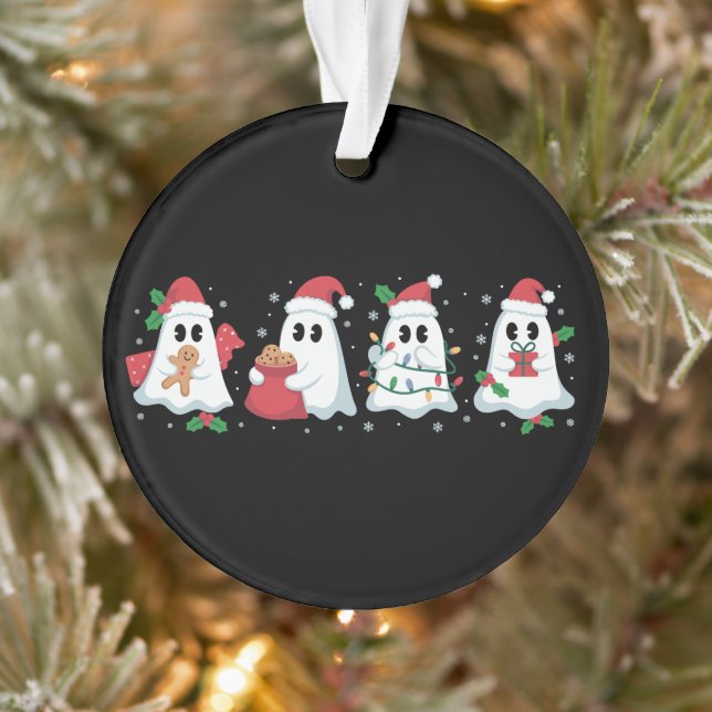 Ornamento Luzes de Natal Fantasma Bonito Natal Boo  (Árvore)