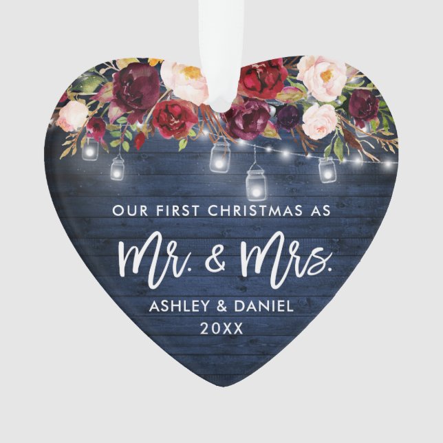 Ornamento Luzes de Natal Russas Borgonha (Frente)