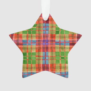 Ornamento MAC RAE TARTAN Arylic Star Ornament