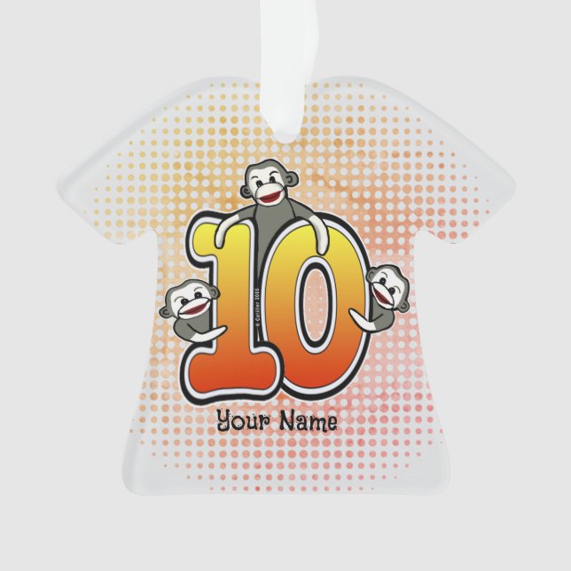 Ornamento Macaco-meia Número 10 (Frente)