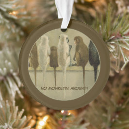 Ornamento Macacos - Aniversário Comercial do Grupo Personali