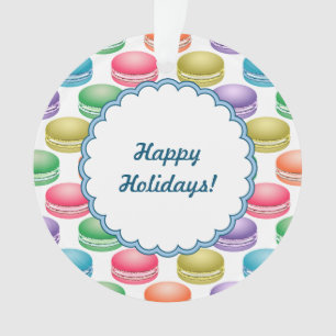 Ornamento Macarões Coloridos de Cookies de pop Art