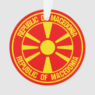 Ornamento Macedônia Round Emblem
