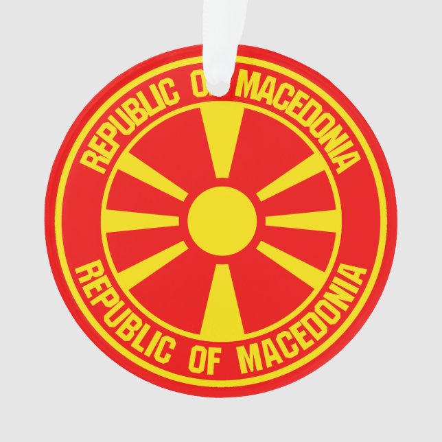 Ornamento Macedônia Round Emblem (Frente)