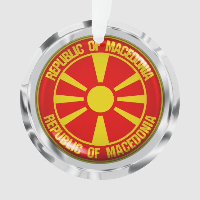 Ornamento Macedônia Round Emblem (Frente)