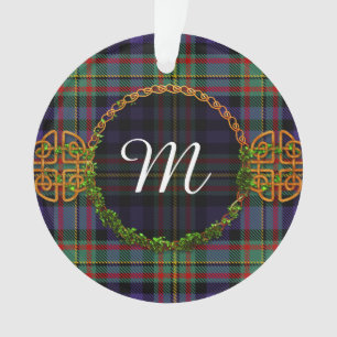 Ornamento MacLellan Tartan E Monograma