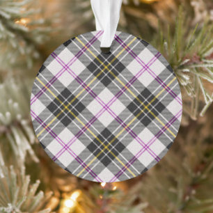 Ornamento MacPherson Dress Clan Tartan Patter de Xadrez Esco
