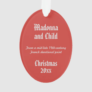 Ornamento Madonna e Criança (DPT 001)