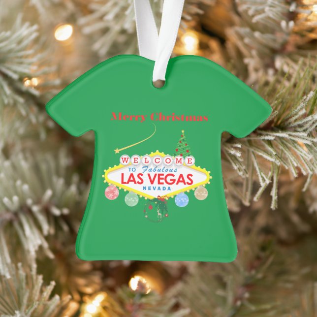 Ornamento Mãe Las Vegas Ugly Christmas Sweater Ornament (Árvore)