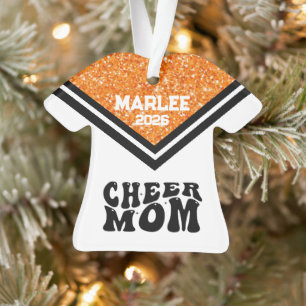 Ornamento Mãe Personalizado Laranja e Preto