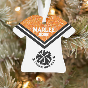 Ornamento Mãe Personalizado Laranja e Preto