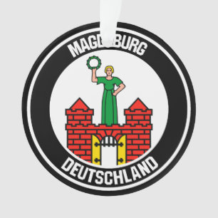 Ornamento Magdeburg Round Emblem