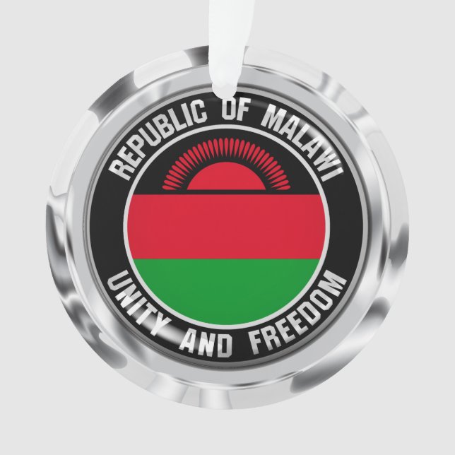 Ornamento Malawi Round Emblem (Frente)
